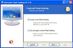 Yamicsoft Flash Desktop Screenshot